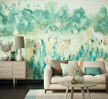 WND50120M Meadow Jade & Linen Mural by Ohpopsi