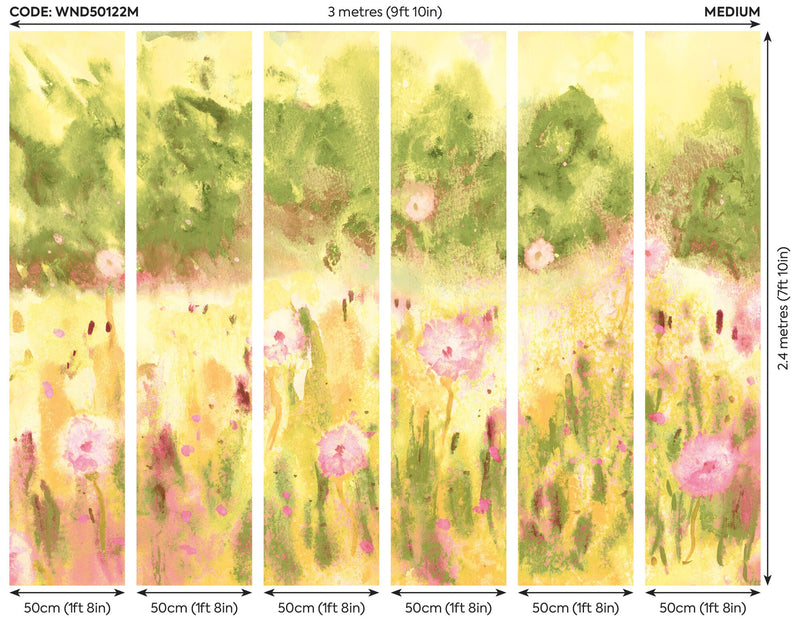 WND50122M Meadow Raspberry & Citrine Mural by Ohpopsi