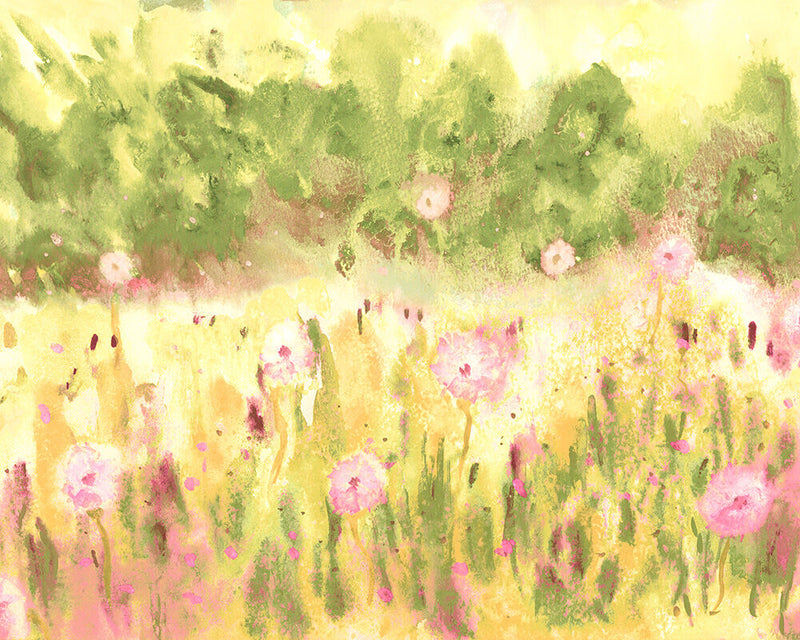 WND50122M Meadow Raspberry & Citrine Mural by Ohpopsi
