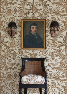 Womad Lg 50 Henna Travel Trunk Wallpaper by Lewis & Wood