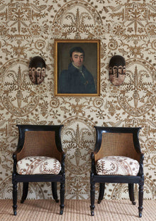 Womad Lg 50 Henna Travel Trunk Wallpaper by Lewis & Wood