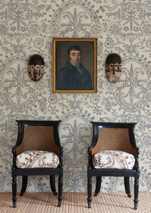 LW 346 629 Womad Lg 50 Northlight Wallpaper by Lewis & Wood