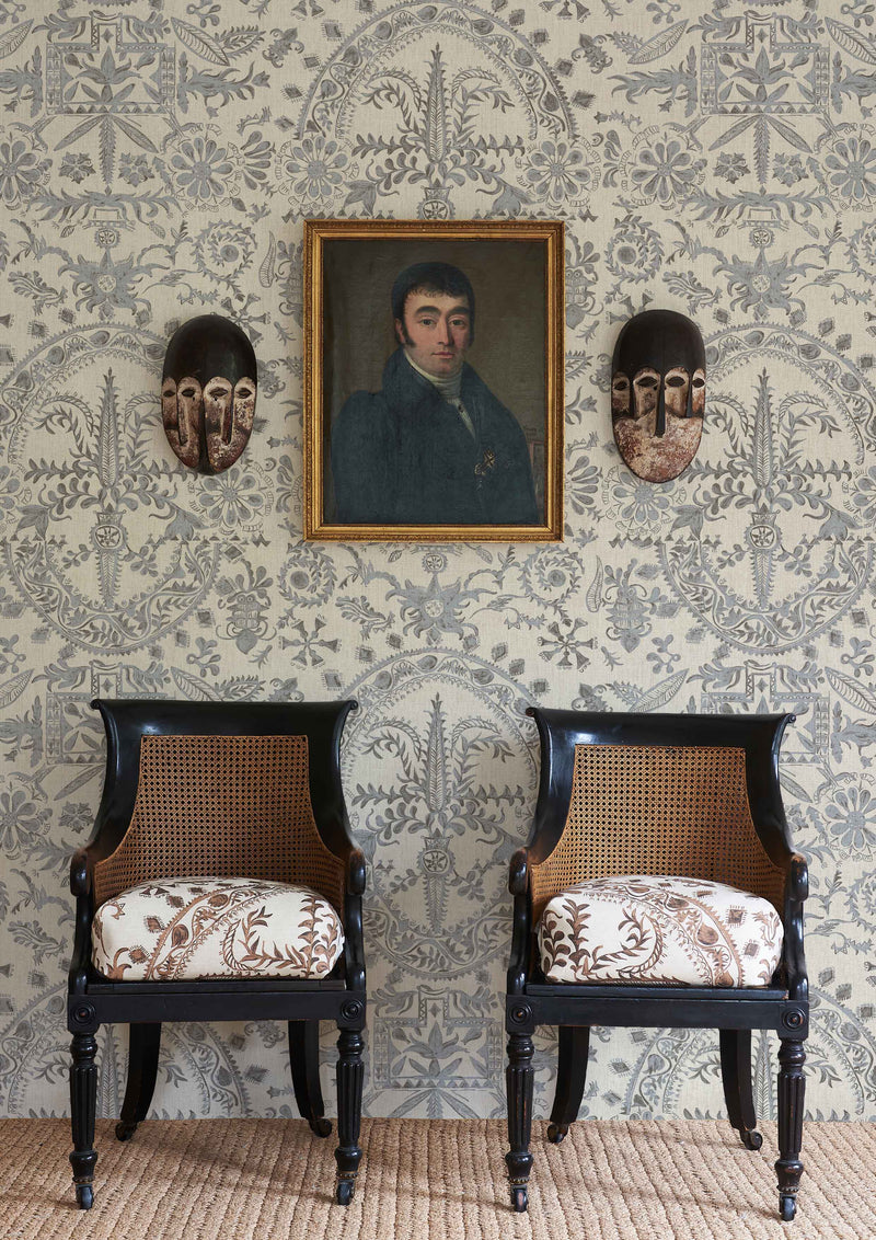 LW 346 629 Womad Lg 50 Northlight Wallpaper by Lewis & Wood