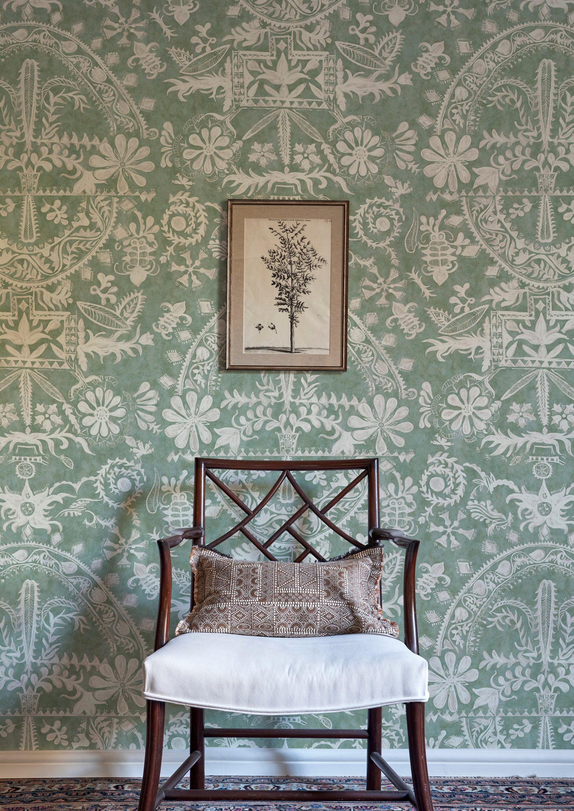 LW 211 556 Womad Sagebrush Wallpaper by Lewis & Wood