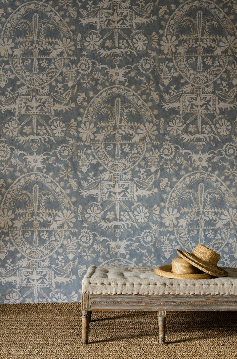 LW 211 421 Womad Stream Wallpaper by Lewis & Wood