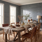 Brushed Texture Blue / Bronze Brown Wall Textures Wallpaper by Galerie — roomshot 1