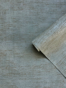 Brushed Texture Blue / Bronze Brown Wall Textures Wallpaper by Galerie — roomshot 2
