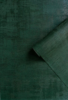Brushed Texture Dark Green Wall Textures Wallpaper by Galerie — roomshot 2