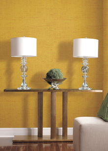 Brushed Texture Yellow Gold Wall Textures Wallpaper by Galerie — roomshot 1