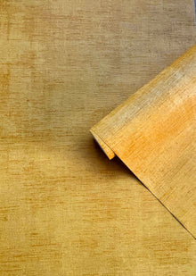 Brushed Texture Yellow Gold Wall Textures Wallpaper by Galerie — roomshot 2