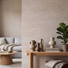 Brushed Texture Beige Grey / Silver Wall Textures Wallpaper by Galerie — roomshot 1