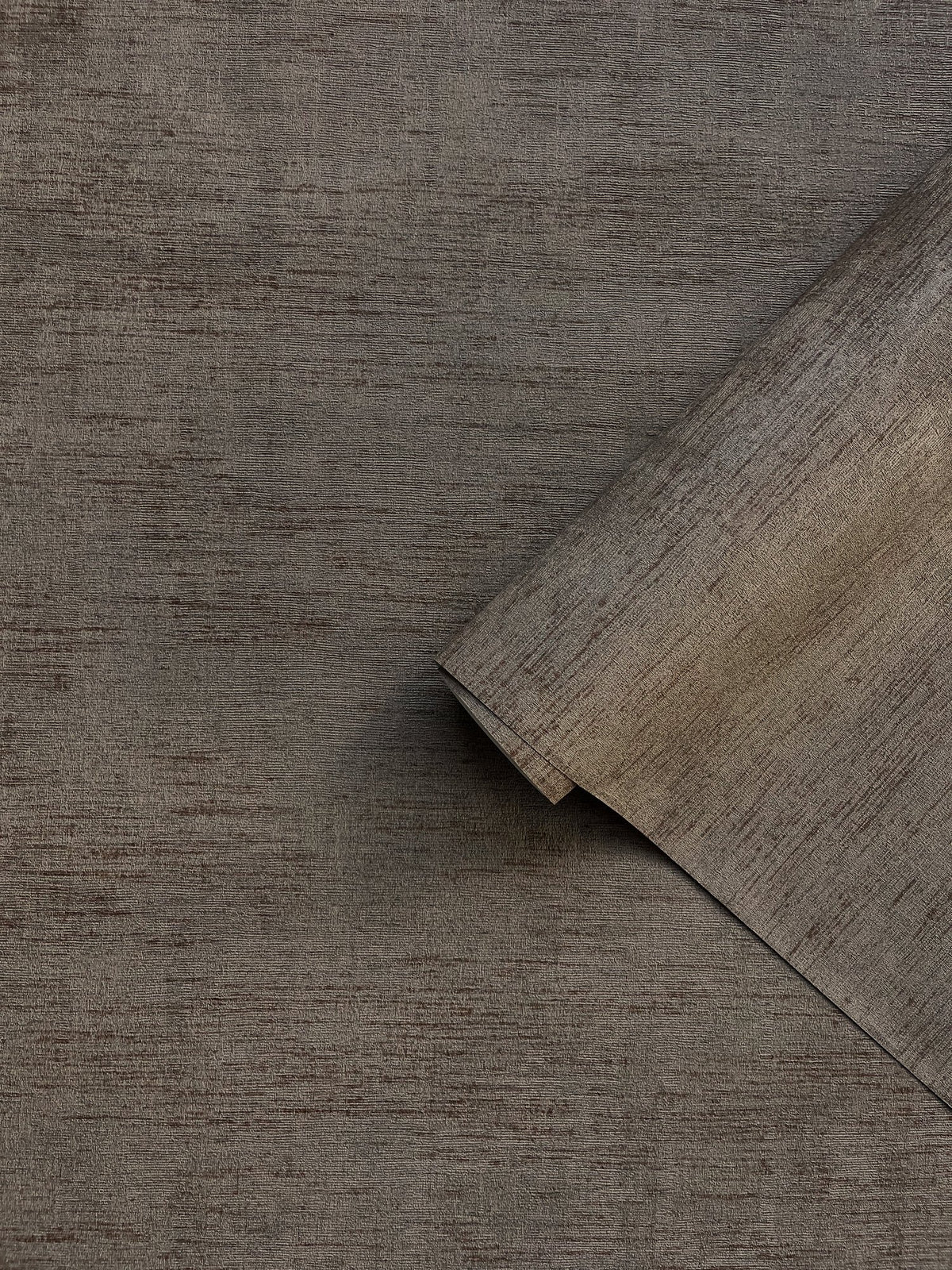 Brushed Texture Brown Wall Textures Wallpaper by Galerie — roomshot 2