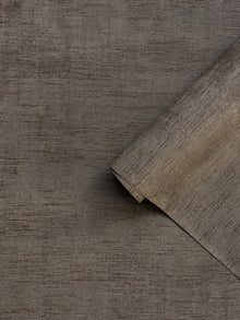 Brushed Texture Brown Wall Textures Wallpaper by Galerie — roomshot 2