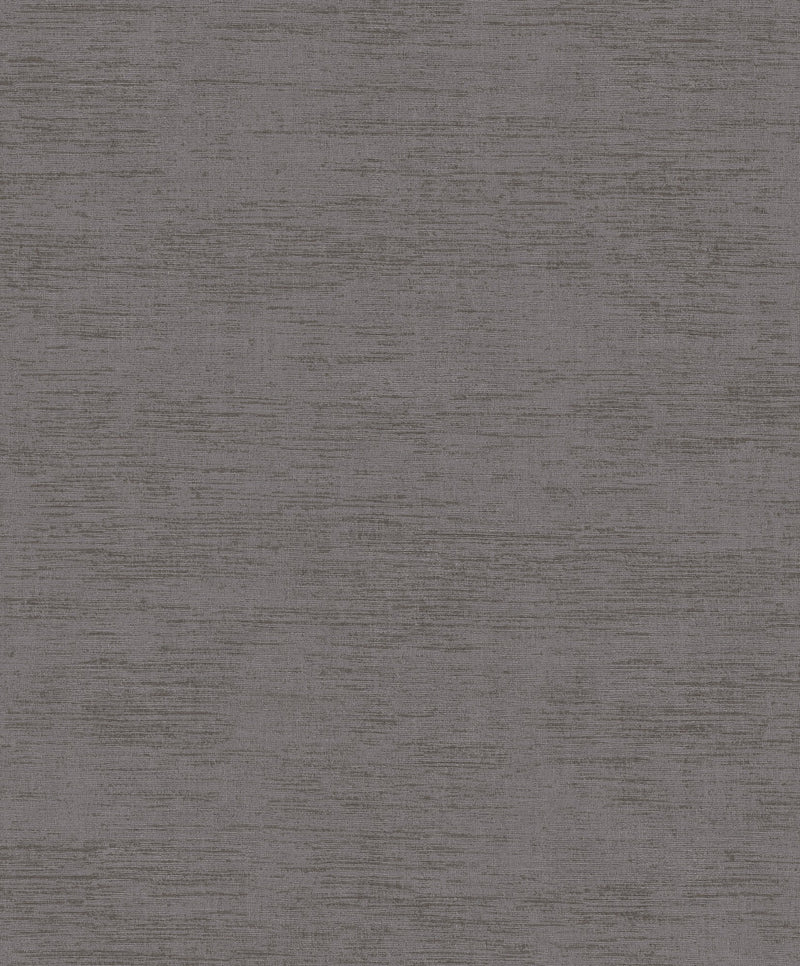 Brushed Texture Charcoal Wall Textures Wallpaper by Galerie — flat