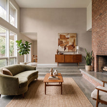 Linen Crosshatch Pale Taupe Wall Textures Wallpaper by Galerie — roomshot 1