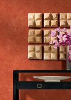Soft Mottle Red Wall Textures Wallpaper by Galerie — roomshot 1