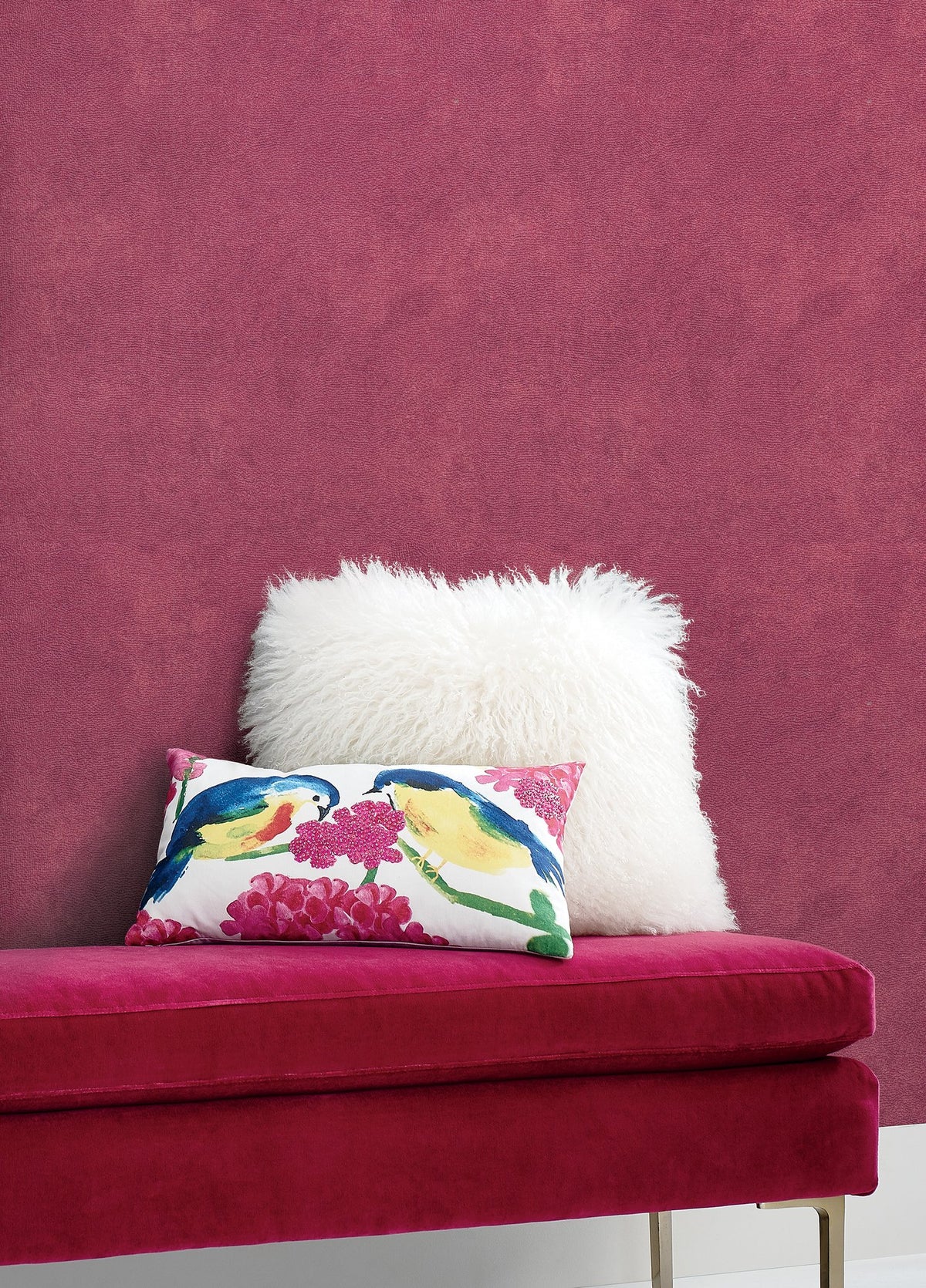 Soft Mottle Purple Wall Textures Wallpaper by Galerie — roomshot 1