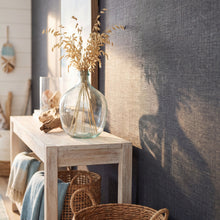 Textile Grid Dark Grey Wall Textures Wallpaper by Galerie — roomshot 1