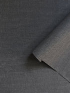 Textile Grid Dark Grey Wall Textures Wallpaper by Galerie — roomshot 2