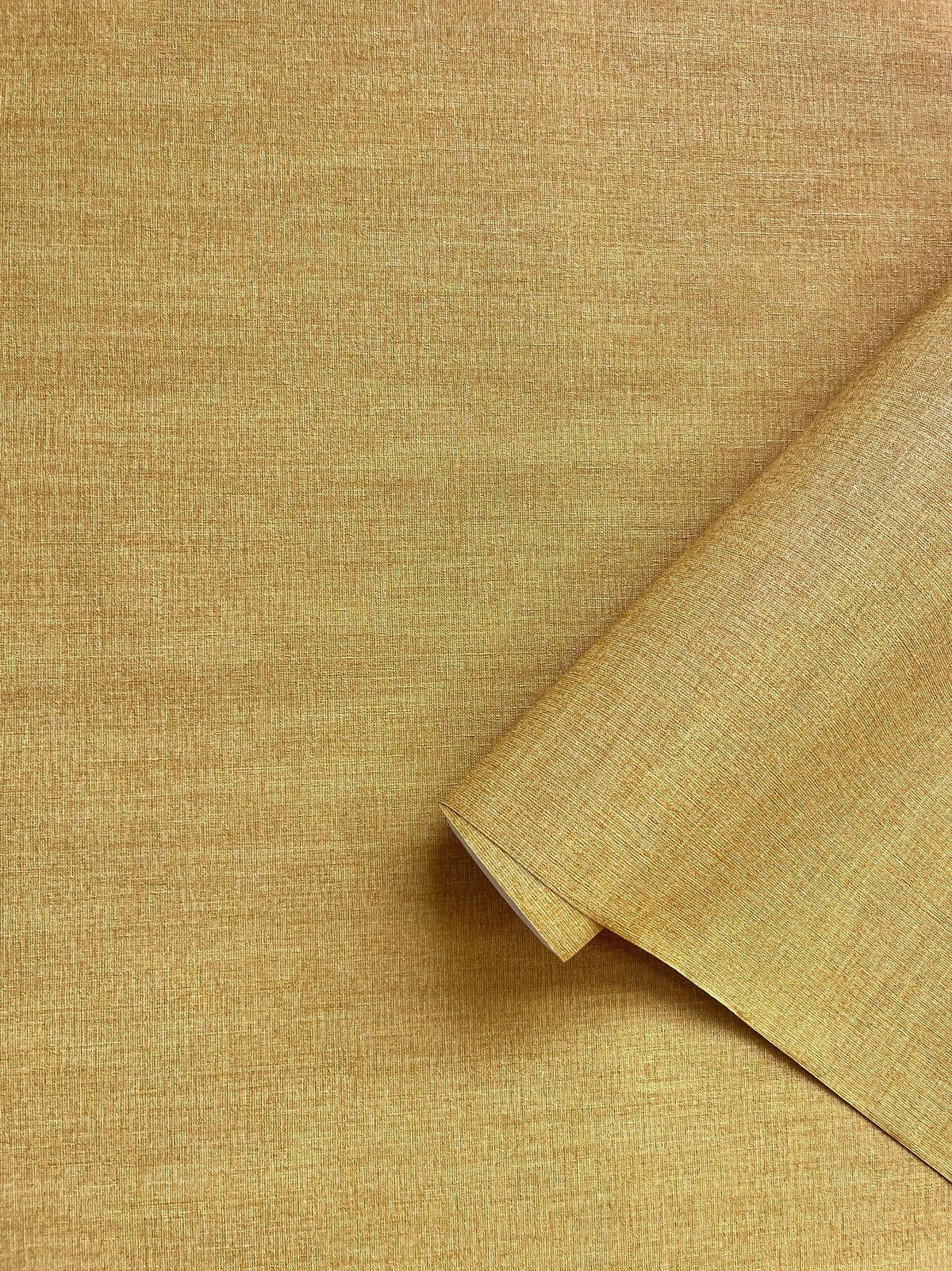 Textile Grid Yellow Gold Wall Textures Wallpaper by Galerie — roomshot 2