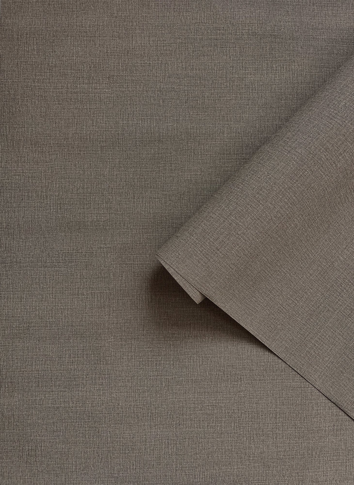 Textile Grid Brown Wall Textures Wallpaper by Galerie — roomshot 2