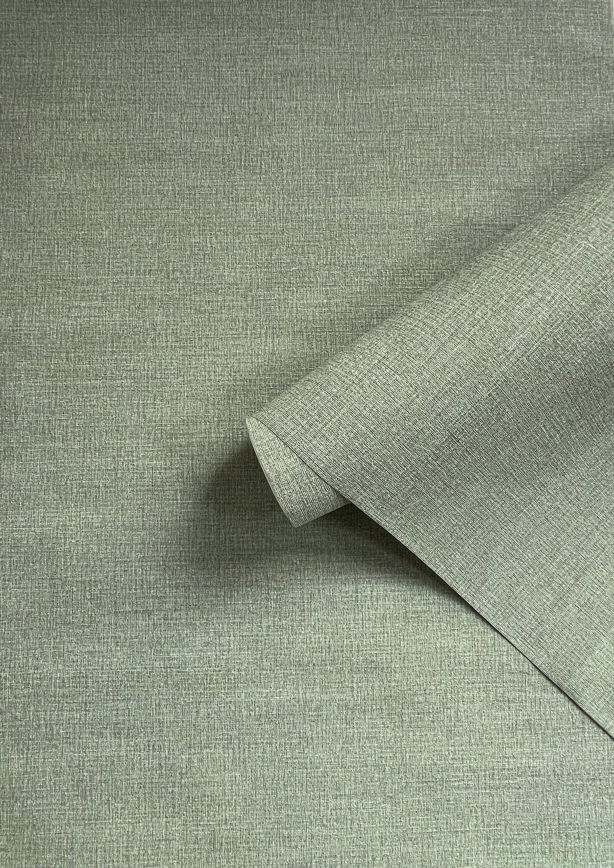 Textile Grid Sage Wall Textures Wallpaper by Galerie — roomshot 2