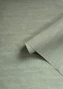 Textile Grid Sage Wall Textures Wallpaper by Galerie — roomshot 2