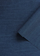 Textile Grid Dark Blue Wall Textures Wallpaper by Galerie — roomshot 2