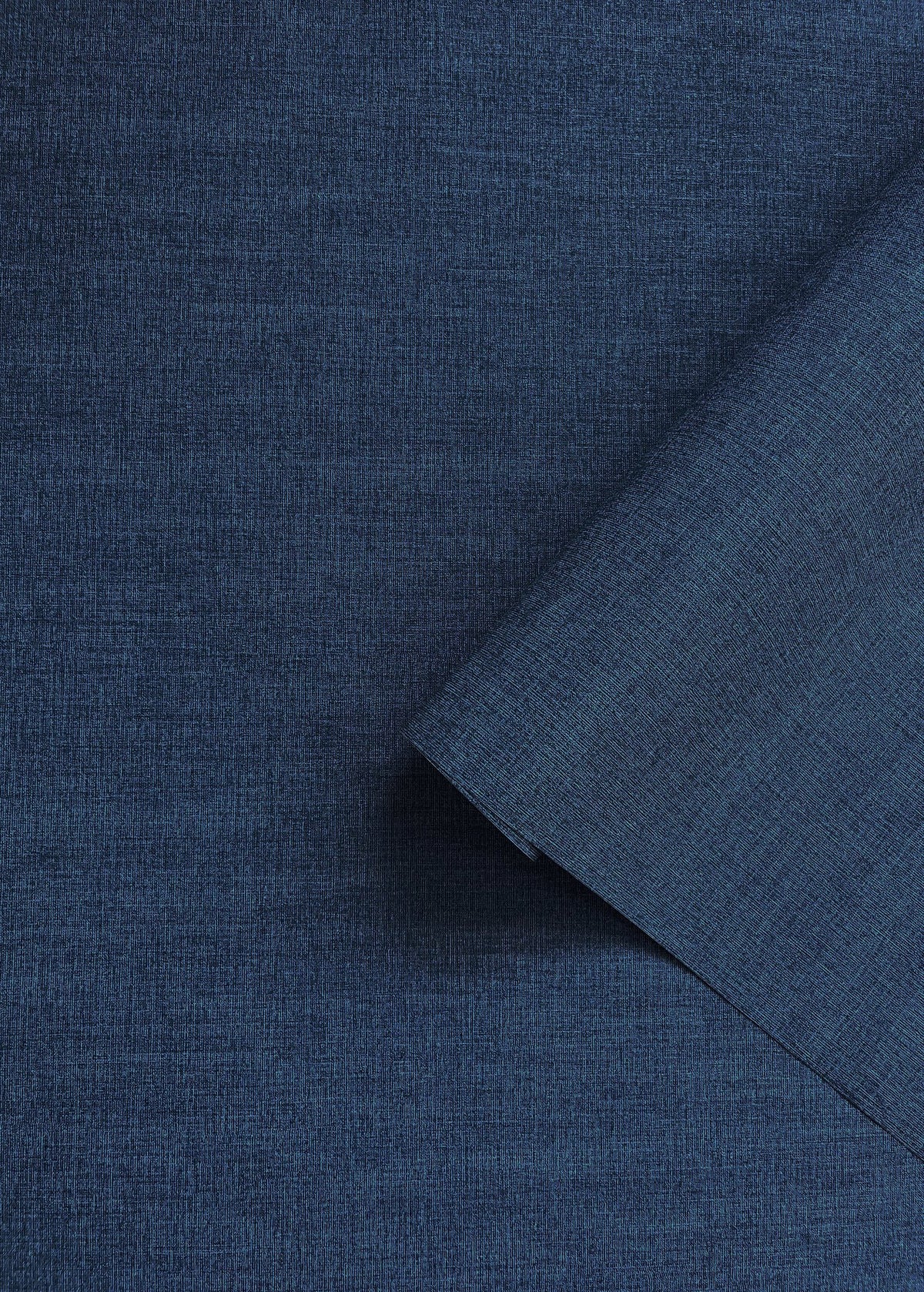 Textile Grid Dark Blue Wall Textures Wallpaper by Galerie — roomshot 2