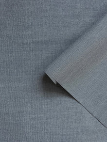 Textile Grid Blue Wall Textures Wallpaper by Galerie — roomshot 2