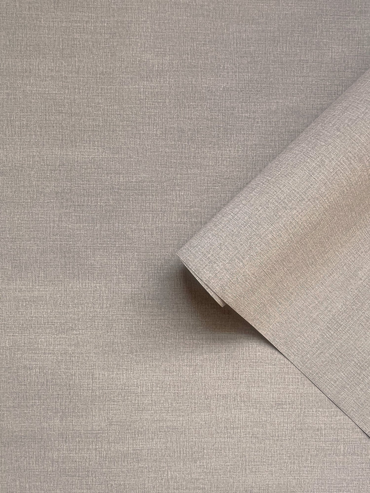 Textile Grid Taupe Wall Textures Wallpaper by Galerie — roomshot 2