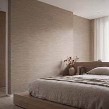 Streamline Texture Taupe Wall Textures Wallpaper by Galerie — roomshot 1