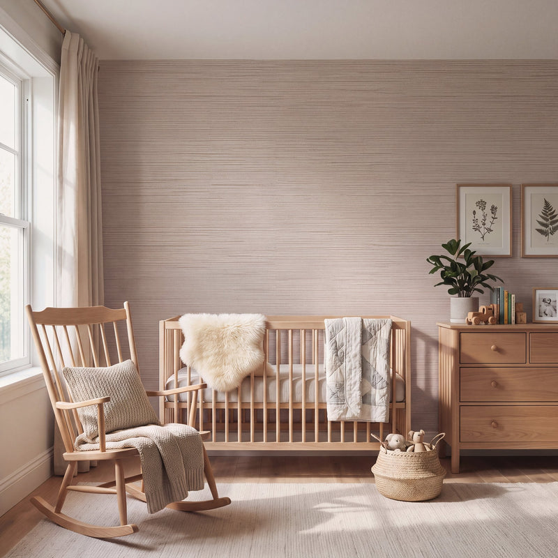 Streamline Texture Pink Wall Textures Wallpaper by Galerie — roomshot 1