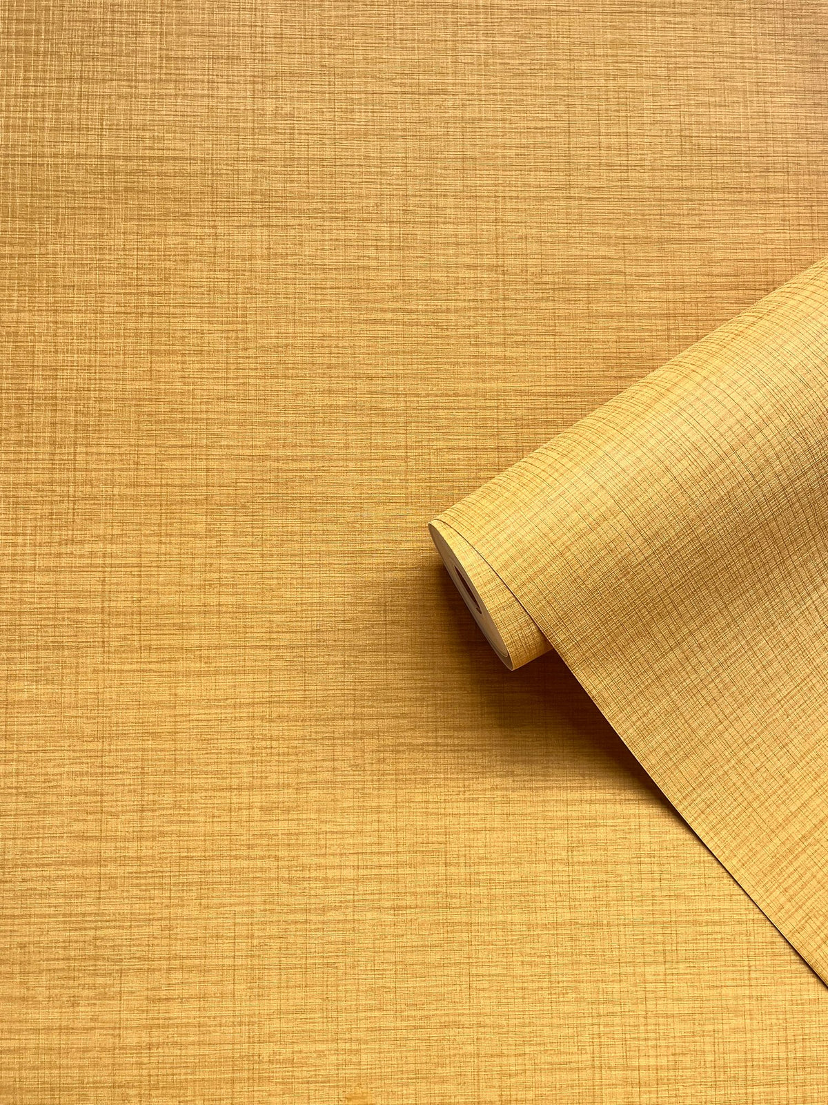 Papyrus Weave Yellow Gold Wall Textures Wallpaper by Galerie — roomshot 2