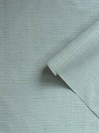 Papyrus Weave Green Blue Wall Textures Wallpaper by Galerie — roomshot 2