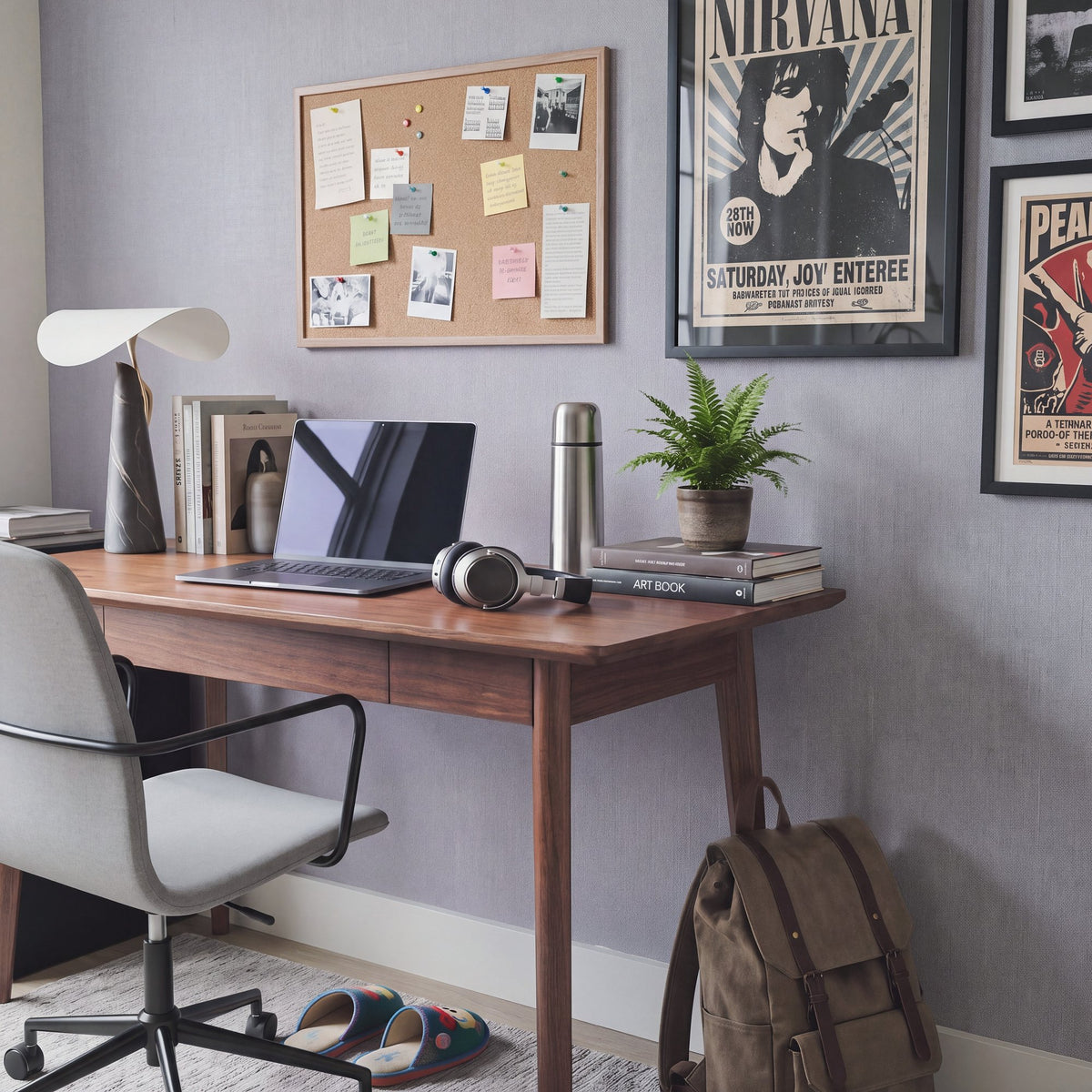 Fine Texture Light Grey Wall Textures Wallpaper by Galerie — roomshot 1