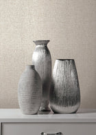 Fine Texture Pale Taupe Wall Textures Wallpaper by Galerie — roomshot 1
