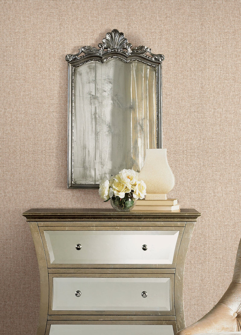 Fine Texture Light Brown Wall Textures Wallpaper by Galerie — roomshot 1