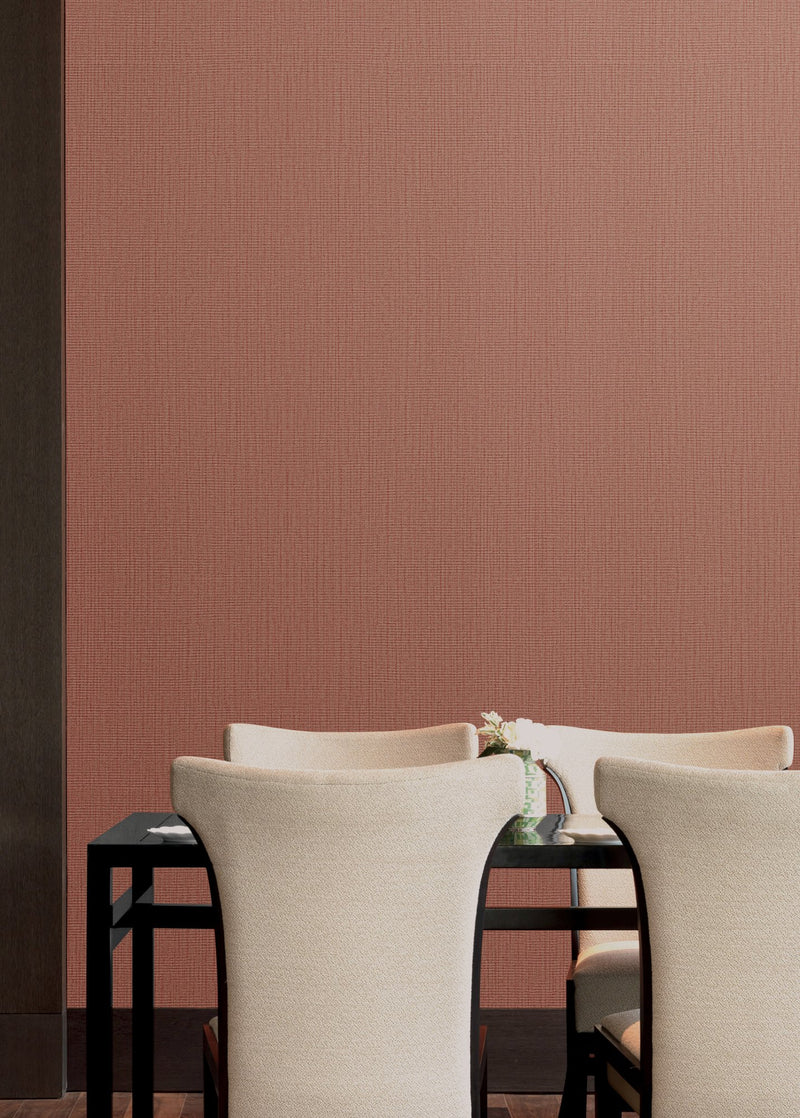 Woven Sisal Red / Orange Wall Textures Wallpaper by Galerie — roomshot 1
