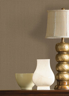 Woven Sisal Tobacco Wall Textures Wallpaper by Galerie — roomshot 1