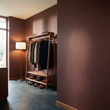 Woven Sisal Red Wall Textures Wallpaper by Galerie — roomshot 1