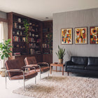 Woven Sisal Beige Wall Textures Wallpaper by Galerie — roomshot 1