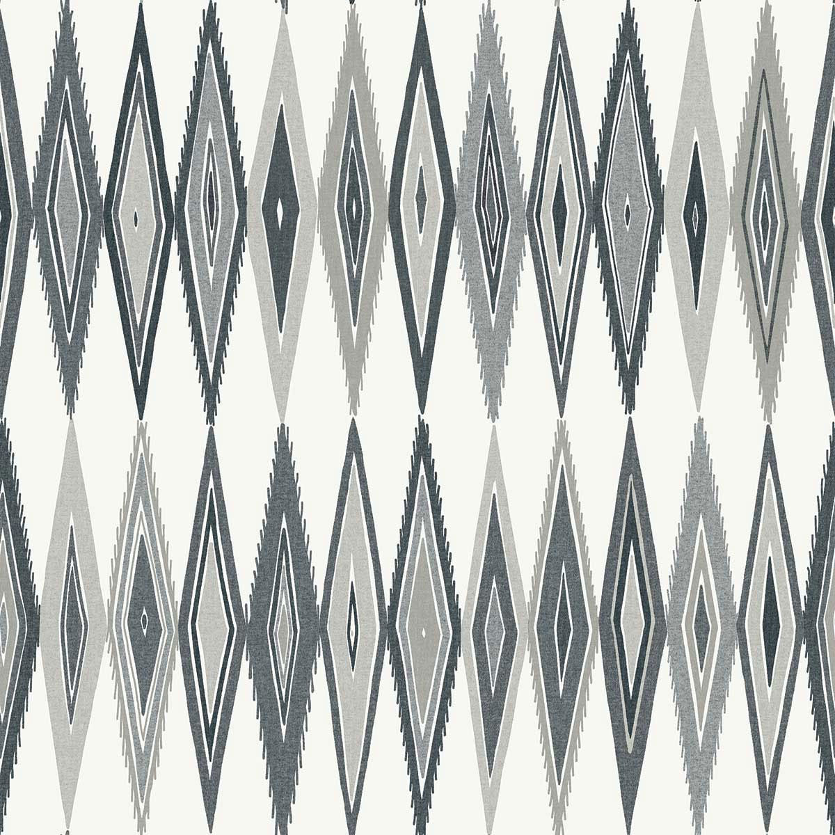 WTK20000 Geometric Harmony The Keys Grey Wallpaper by Today Interiors