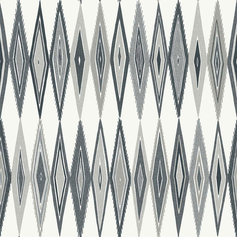 WTK20000 Geometric Harmony The Keys Grey Wallpaper by Today Interiors