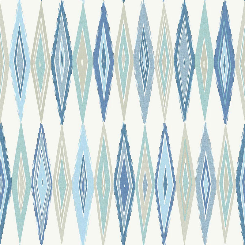 WTK20002 Geometric Harmony The Keys Sky Blue Wallpaper by Today Interiors