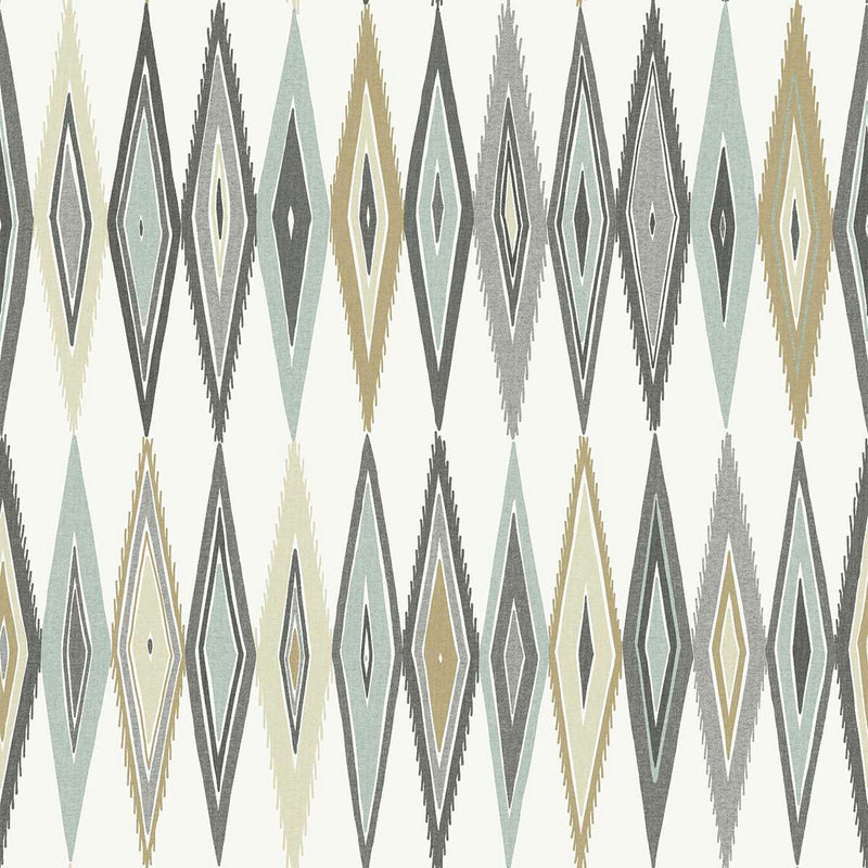 WTK20008 Geometric Harmony The Keys Neutral Wallpaper by Today Interiors