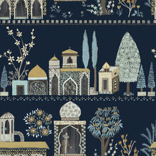 WTK20102 Enchanting Garden The Keys Moonlit Blue Wallpaper by Today Interiors
