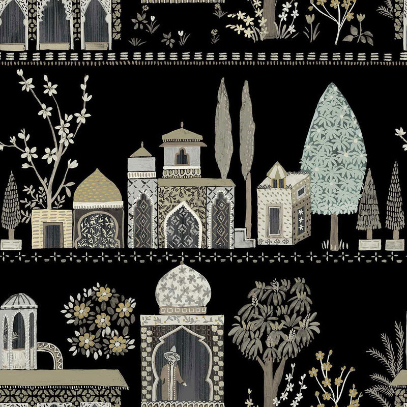 WTK20108 Enchanting Garden The Keys Raven Wallpaper by Today Interiors