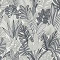 Tropicana Leaves The Keys Slate Wallpaper by Today Interiors