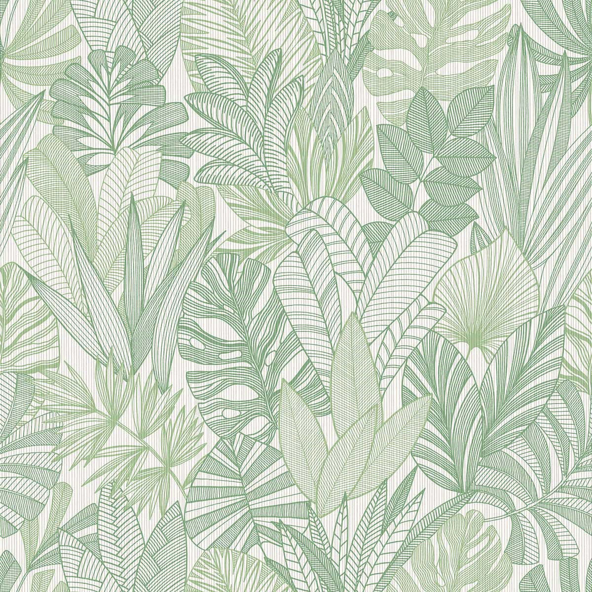 WTK20204 Tropicana Leaves The Keys Sage Wallpaper by Today Interiors